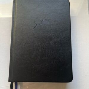Professional Black Leatherette Planner with Embossed Logo